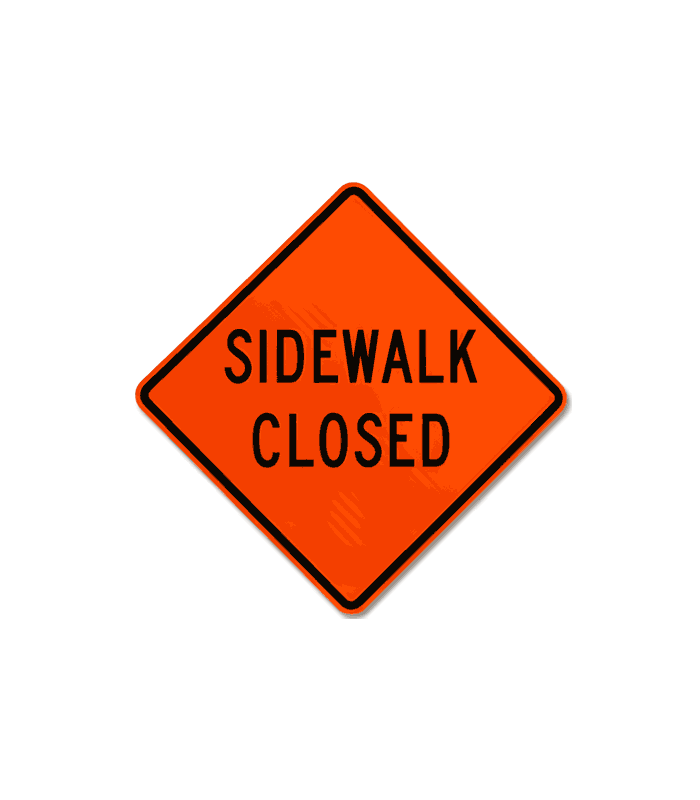 Sidewalk closed